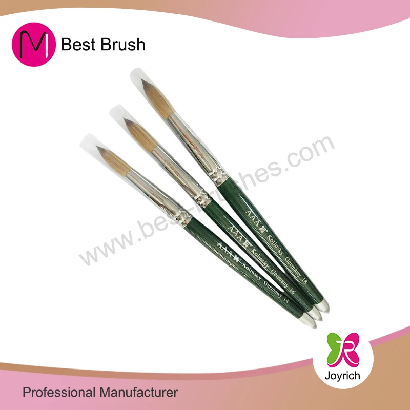 Green Silver Portrinky Brush Brush Naill